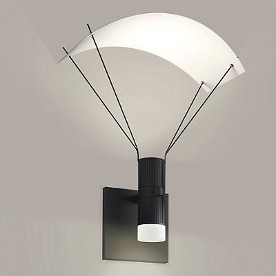 Suspenders Standard Single LED Parachute Reflector Wall Sconce