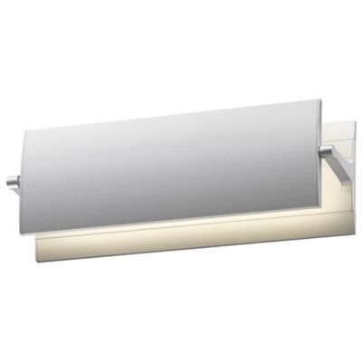 Aileron Flat Panel Wall Sconce (Satin Aluminum|12")-OPEN BOX