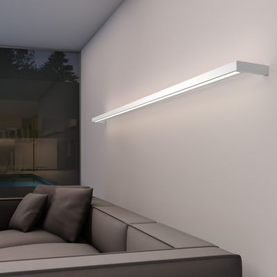 Shown in Bright Satin Aluminum finish, One-Sided, in use