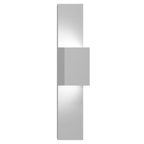 Flat Box 2-Light Indoor/Outdoor LED Panel Sconce