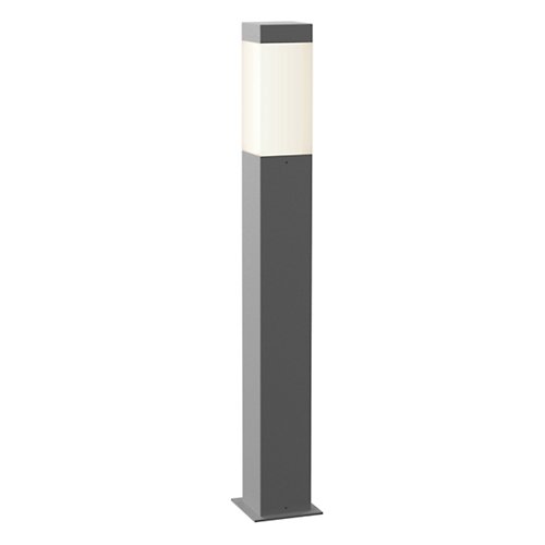 Square Column Bollard(Textured Gray/28 Inch)-OPEN BOX RETURN