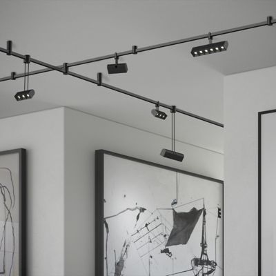 Suspenders 2-Bar Freeform Surface Mount Bar-Mounted and Suspended Cell Luminaires