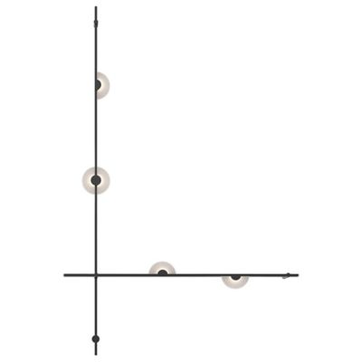 Suspenders 2-Bar Wall Mount Mezzaluna Luminaires