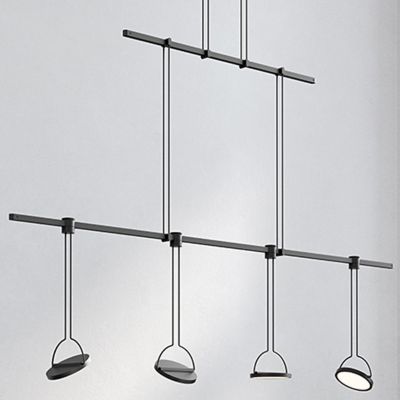 Suspenders 48-Inch Linear Flat Truss 2-Tier Light Guide Panel Luminaires