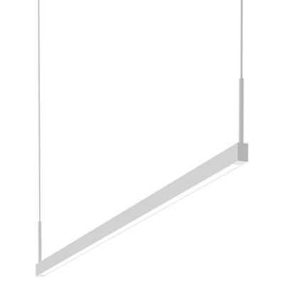 Thin-Line LED Pendant (Satin White/4 In/Two-Sided)-OPEN BOX