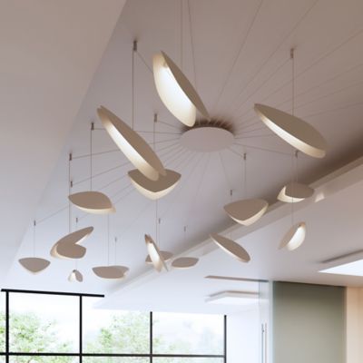 Shown in Satin White finish, 24 light, in use