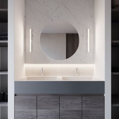 Shown in Satin White finish, in use