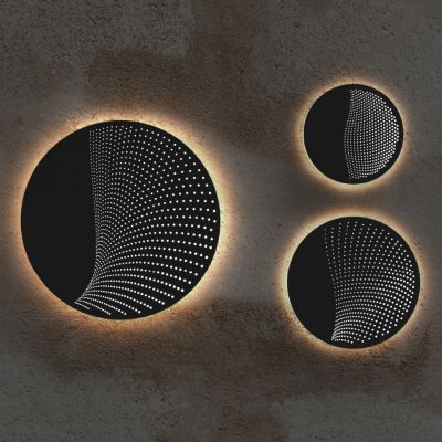 Dotwave Round LED Outdoor Wall Sconce by SONNEMAN Lighting at