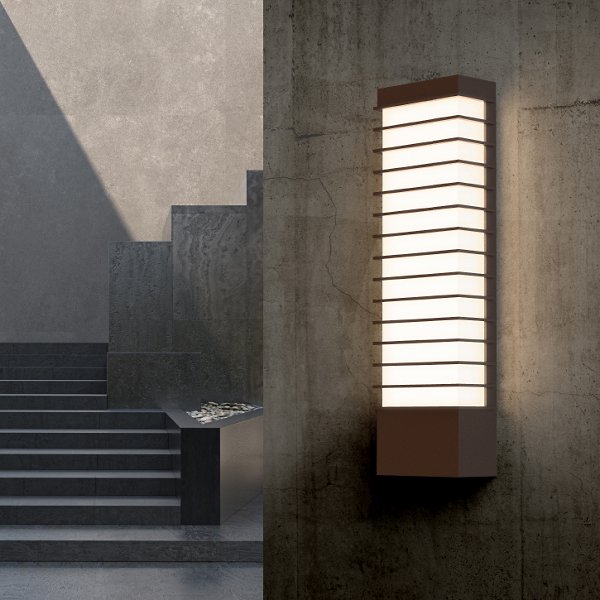 Tawa Wide LED Outdoor Wall Sconce