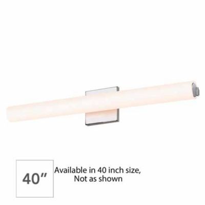 Tubo Slim Bath Bar - Flat Trim (Chrome|40 Inch) - OPEN BOX