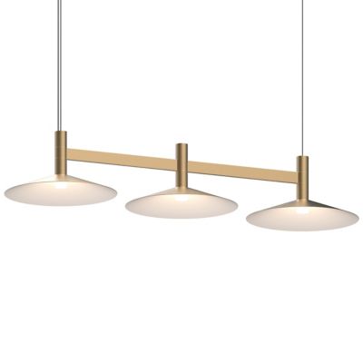 Systema Staccato LED Linear Suspension with Shallow Cone Shades