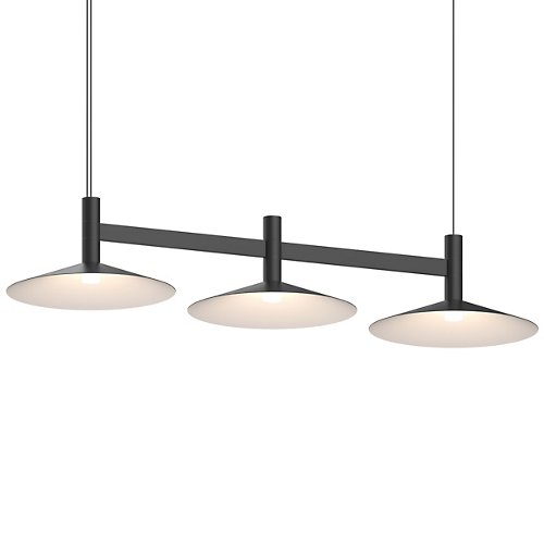 Systema Staccato LED Linear Suspension with Shallow Cone Shades