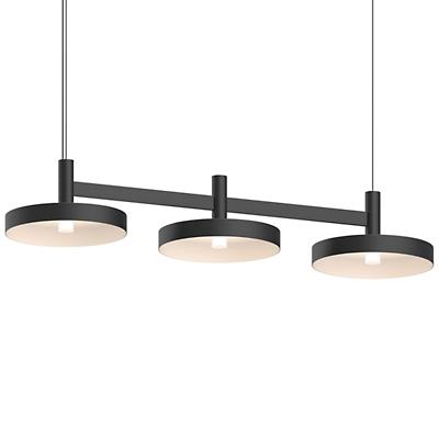 Systema Staccato LED Linear Suspension with Pan Shades