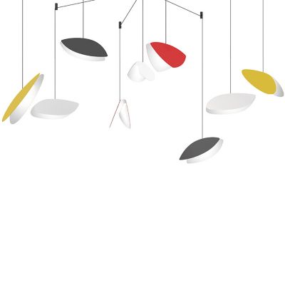 Papillons Swag Pendant(Black, Red, Yellow/9 Lights)-OPEN BOX