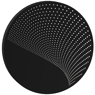 Dotwave Round Outdoor Wall Sconce (Black|7.5 In) - OPEN BOX