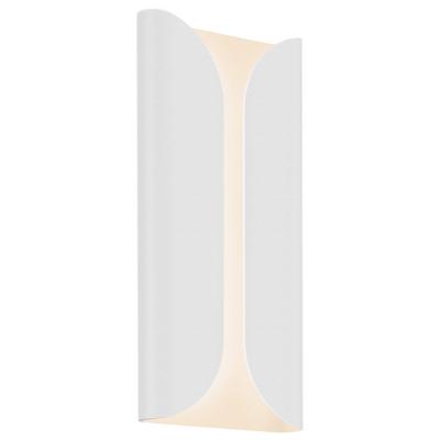Folds Tall Indoor/Outdoor Wall Sconce (White) - OPEN BOX