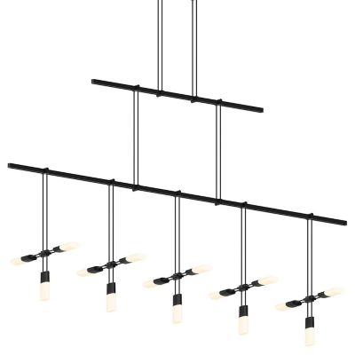 Suspenders 48-Inch 2-Tier LED Cluster Linear Suspension