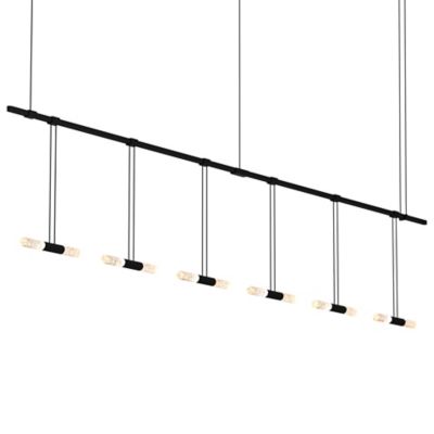 Suspenders 36 Inch 2-Bar In-Line Linear Crystal Double Glass Rod LED Lighting System