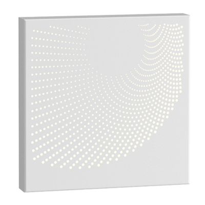 Dotwave Square Outdoor Wall Sconce (Textured White)-OPEN BOX