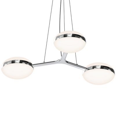 Pillows Triple LED Pendant (Polished Chrome) - OPEN BOX