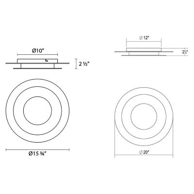 Offset Round LED Flushmount by SONNEMAN Lighting at Lumens.com