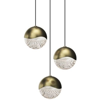Grapes LED 3-Light Round Multipoint Pendant