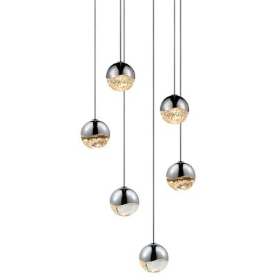 Grapes LED 6-Light Round Multipoint Pendant