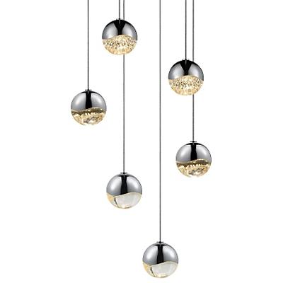Grapes LED 6-Light Round Multipoint Pendant