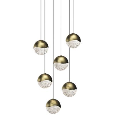 Grapes LED 6-Light Round Multipoint Pendant