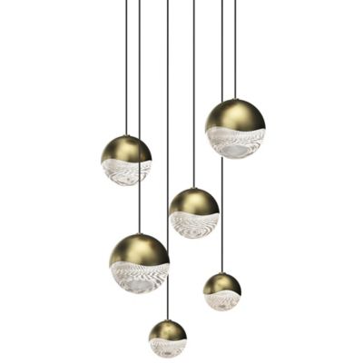 Grapes LED 6-Light Round Multipoint Pendant
