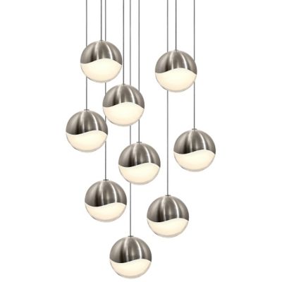 Grapes LED 9-Light Round Multipoint Pendant