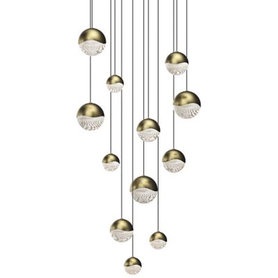 Grapes LED 12-Light Round Multi-Light Pendant