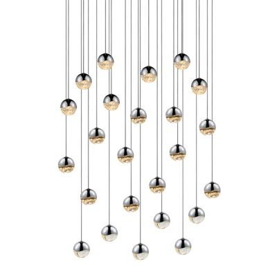 Grapes LED 24-Light Round Multipoint Pendant