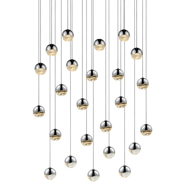 Grapes LED 24-Light Round Multipoint Pendant