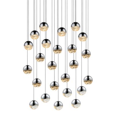 Grapes LED 24-Light Round Multipoint Pendant
