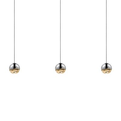 Grapes LED 3-Light Rectangular Multipoint Pendant