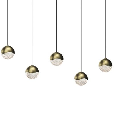 Grapes LED 5-Light Rectangular Multipoint Pendant