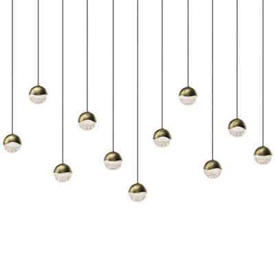 Grapes LED 11-Light Rectangular Multipoint Pendant