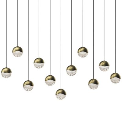 Grapes LED 11-Light Rectangular Multipoint Pendant