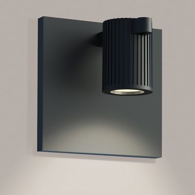 Suspenders Standard Single LED Wall Sconce - Bar-Mounted Single Cylinder / Flood Lens