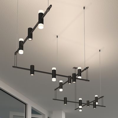 Suspenders 36 Inch 5-Bar Zig Zag LED Lighting System - Bar-Mounted Duplex Cylinder / Flood Lens