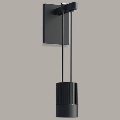 Suspenders Mini Single LED Wall Sconce - Suspended Cylinder / Snoot Flood Lens