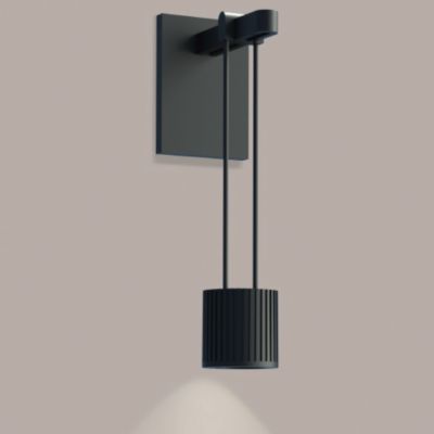 Suspenders Mini Single LED Wall Sconce - Suspended Cylinder / Flood Lens