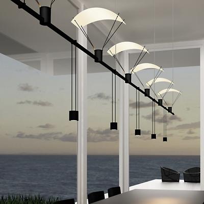 Suspenders 36 Inch 3-Bar In-Line Linear LED Lighting System - Bar-Mounted Single Cylinder / Parachute Reflector