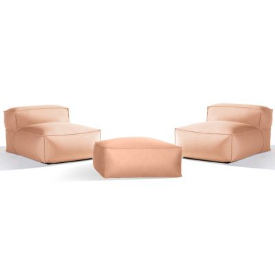 Spazio Outdoor Chair Set of 2 with Ottoman