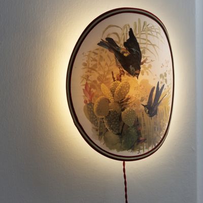 Birds and Butterflies Wall Sconce