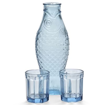 Fish & Fish Carafe and Glass Set