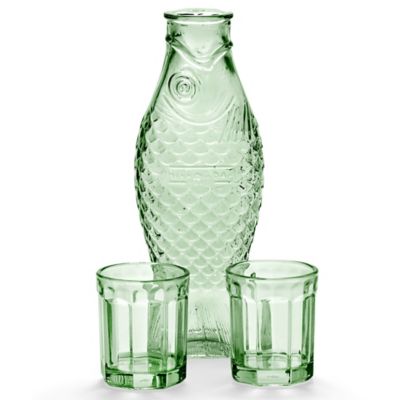 Fish & Fish Carafe and Glass Set