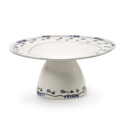 Midnight Flowers Cake Stand