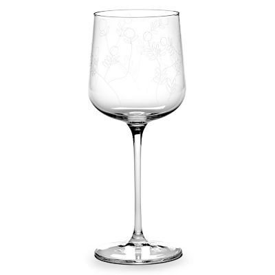 Midnight Flowers White Wine Glass, Set of 4